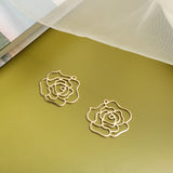 Hong Kong Style Red Rose Flower Pendant DIY Accessories