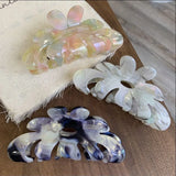Retro Ins Creative Clip Flower Shark Acrylic Charm Hair Clip Hair Accessories