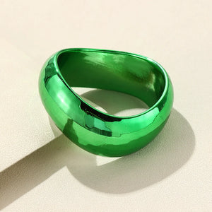 Vintage Resin Charm Bangle for Women Exaggerated Indian Jewelry
