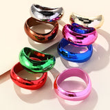 Vintage Resin Charm Bangle for Women Exaggerated Indian Jewelry