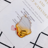 Retro Resin Eardrop Pendant Charms Necklace Accessories 2pcs