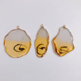 Retro Resin Eardrop Pendant Charms Necklace Accessories 2pcs