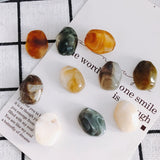 Retro Irregular Shape Semi-permeable Stone Pendant DIY Jewelry