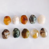 Retro Irregular Shape Semi-permeable Stone Pendant DIY Jewelry