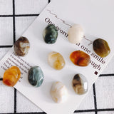 Retro Irregular Shape Semi-permeable Stone Pendant DIY Jewelry
