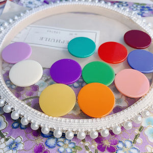 10pcs Japanese Resin Round Patch DIY Jewelry Earring Material