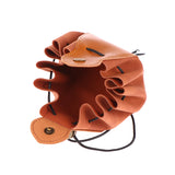 Leather Drawstring Jewelry Storage Pouch