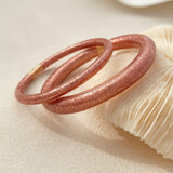 Glitter Silicone Bangle Bracelet for Women Party Wedding