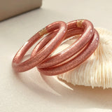 Glitter Silicone Bangle Bracelet for Women Party Wedding