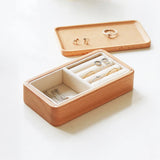 Retro Jewelry Box Wood Clamshell Storage Hand Decoration