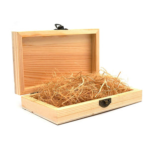 Wooden Retro Jewelry Box with Lid, Multifunction Hinged Craft Gift Box