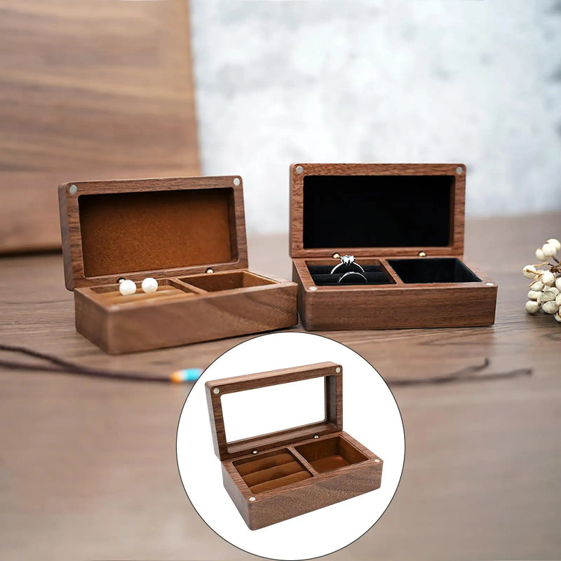Retro Jewelry Box Organizer Storage Necklace Earrings Holder