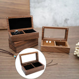 Retro Jewelry Box Organizer Storage Necklace Earrings Holder