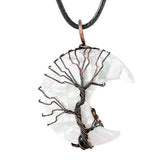 Moon Shell Pendant Tree Of Life Necklace DIY Jewelry Making