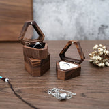 Retro Triangle Wooden Jewelry Organizer