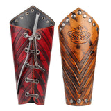 Retro King Crown Leather Bracer Wide Bracelet Wristband Arm Protector Gauntlet