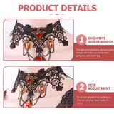 Retro Lace Choker Necklace for Party Prop