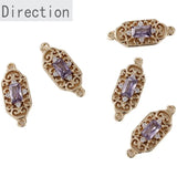 Retro Lace Hollow Crystal Zircon Double Hanging Jewelry Materials
