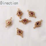 Retro Lace Horse Eye Crystal Zircon Double Hanging Earrings