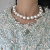 Large Pearl Necklace Women Jewelry Spring