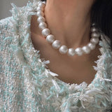 Large Pearl Necklace Women Jewelry Spring