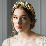 Silver Plated Retro Leaf Hair Band for Women Girls