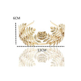 Silver Plated Retro Leaf Hair Band for Women Girls