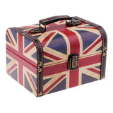 Retro Lock Jewelry Box Wooden Dress Table Storage