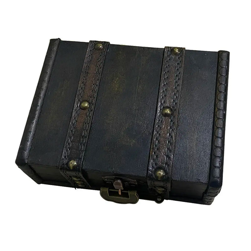 Vintage Style Lock Jewelry Chest Storage 15.5x12x6cm