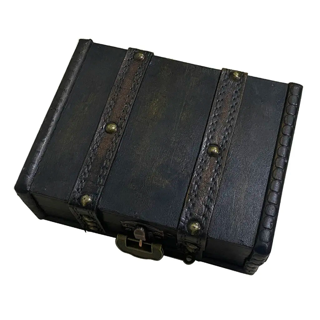 Vintage Style Lock Jewelry Chest Storage 15.5x12x6cm