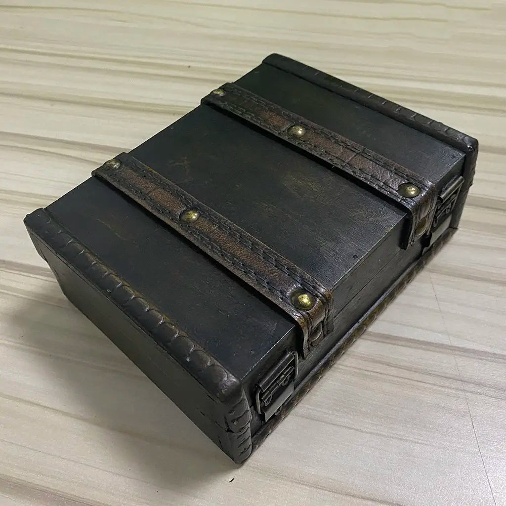 Vintage Style Lock Jewelry Chest Storage 15.5x12x6cm