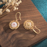 Hotan Jade Retro Drop Earrings for Women