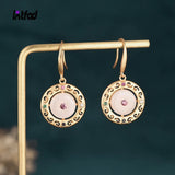 Hotan Jade Retro Drop Earrings for Women
