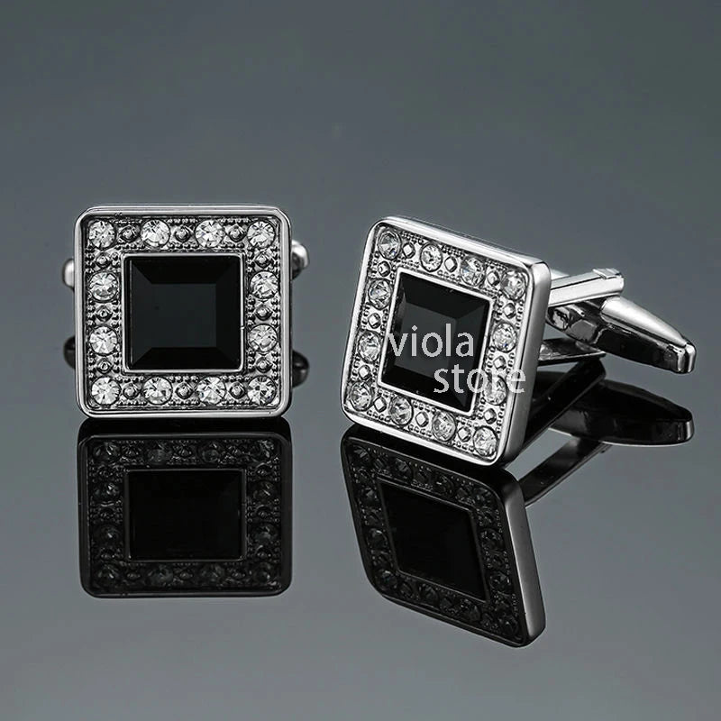 Vintage Crown Hourglass Cufflinks - Wedding Accessory