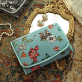 Retro Travel Jewelry Organizer Roll Foldable Jewelry Case for Journey