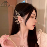 Maple Leaf Ear Clips Retro Style Female Earrings