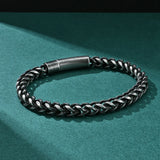 Vintage Gun-black Stainless Steel Chain Bracelet