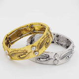 Leaves Painting Punk Bracelet Jewelry