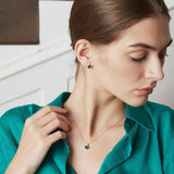 Mint Sapphire Stud Earrings 925 Sterling Silver