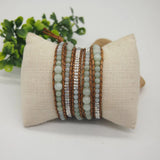 Retro Amazonite Wrap Bracelet Natural Stone Beads