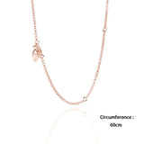 Vintage S925 Silver Pendant Necklace Moon Star Beads