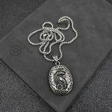 National Style Men's Titanium Steel Carp Necklace Good Luck Pendant