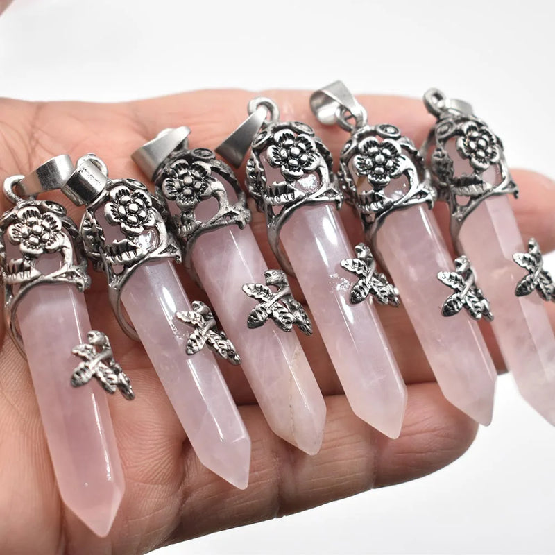 Natural Gem Stone Pendulum for Divination Wicca Birthstone