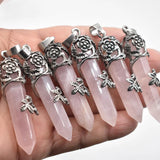 Natural Gem Stone Pendulum for Divination Wicca Birthstone