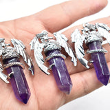 Natural Gem Stone Pendulum 6pcs/lot