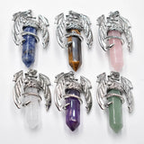 Natural Gem Stone Pendulum 6pcs/lot