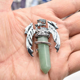 Natural Gem Stone Pendulum 6pcs/lot