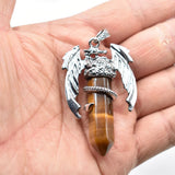 Natural Gem Stone Pendulum 6pcs/lot