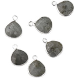 Natural Stone Crystal Section Water Drop Pendant DIY Earrings Bracelet Necklace