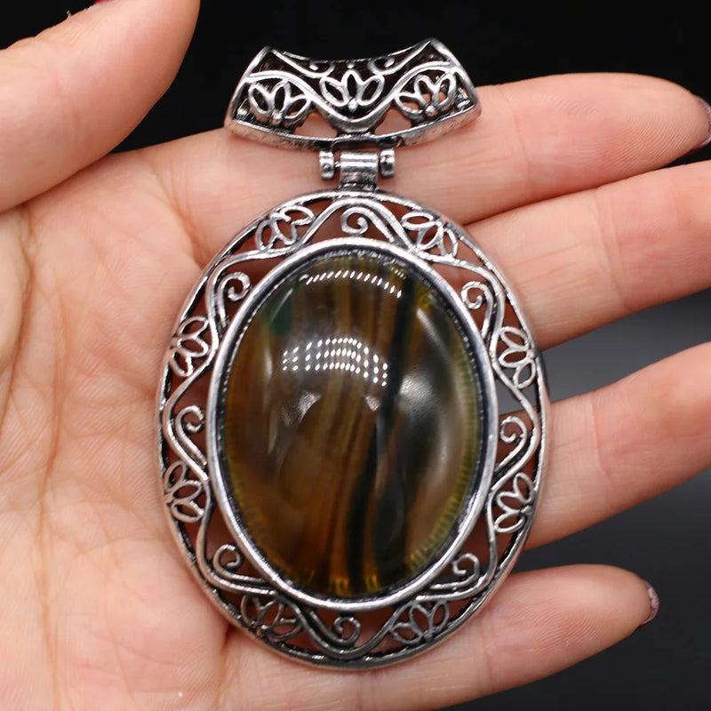 Lapis Lazuli Crystal Pendant for Women DIY Necklace Jewelry